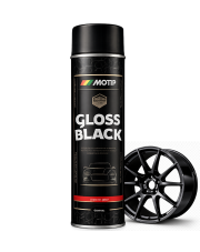 MOTIP LAKIER SPRAY CZARNY POŁYSK 600ML