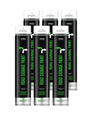 ZESTAW 6x Biała Farba do malowania Pasów Linii 750ml LINEMARKER mtn Pro